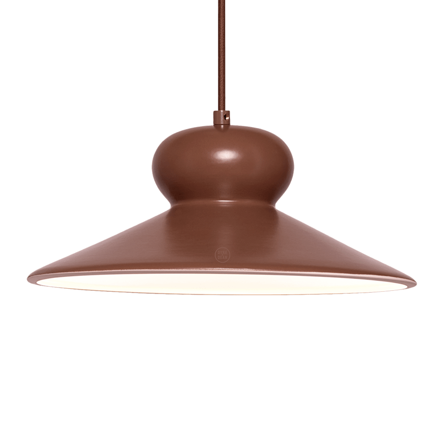 CERAMIC DOME PENDANT OVA SMALL - DYKE & DEAN