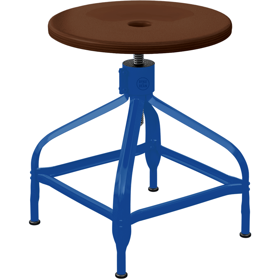 CHAISES NICOLLE ADJUSTABLE SWIVEL STOOL WOOD - DYKE & DEAN