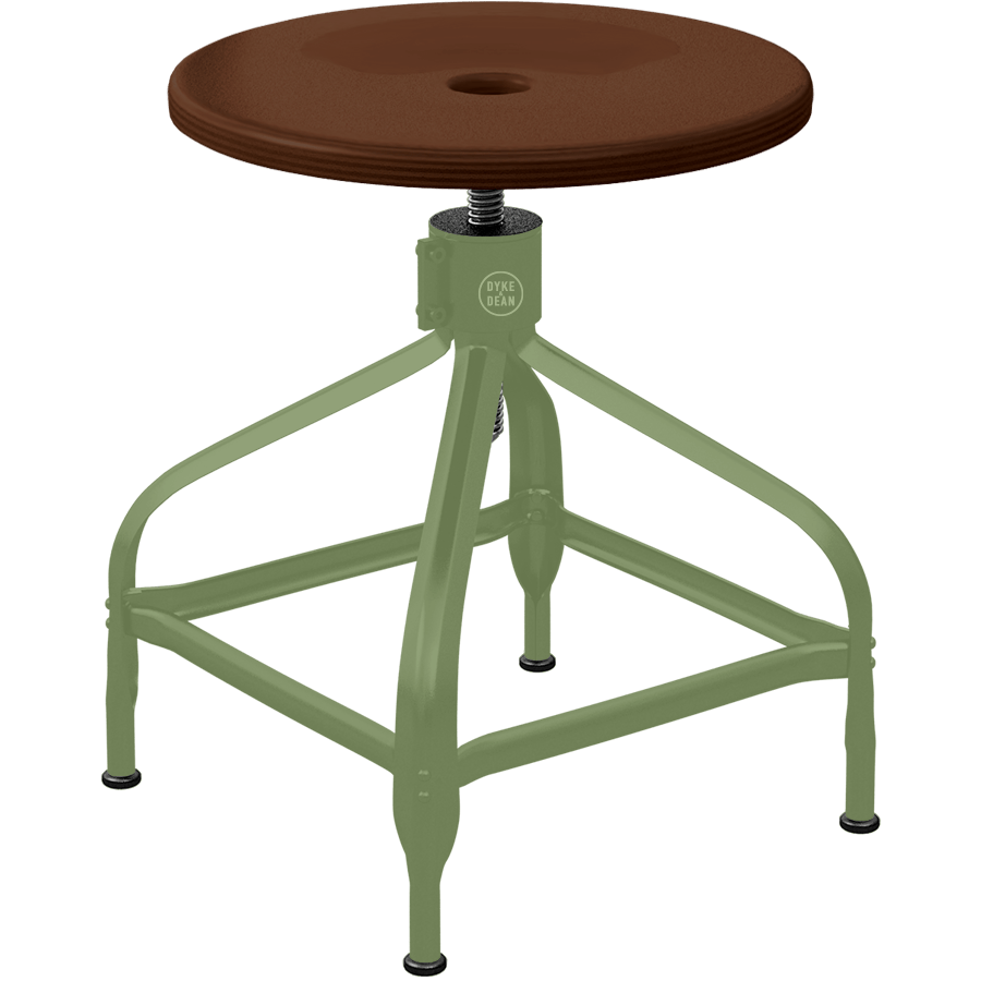 CHAISES NICOLLE ADJUSTABLE SWIVEL STOOL WOOD - DYKE & DEAN