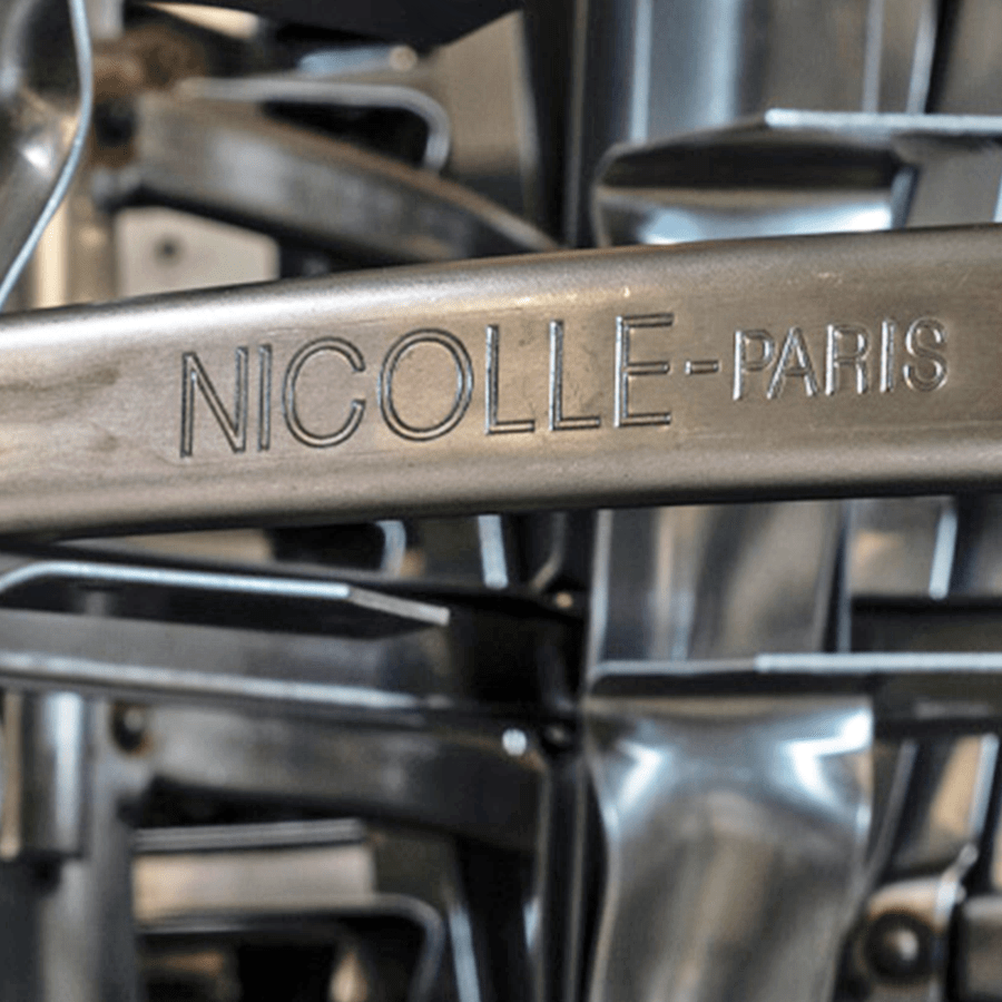 CHAISES NICOLLE DACTYLO ADJUSTABLE SWIVEL STOOL - DYKE & DEAN