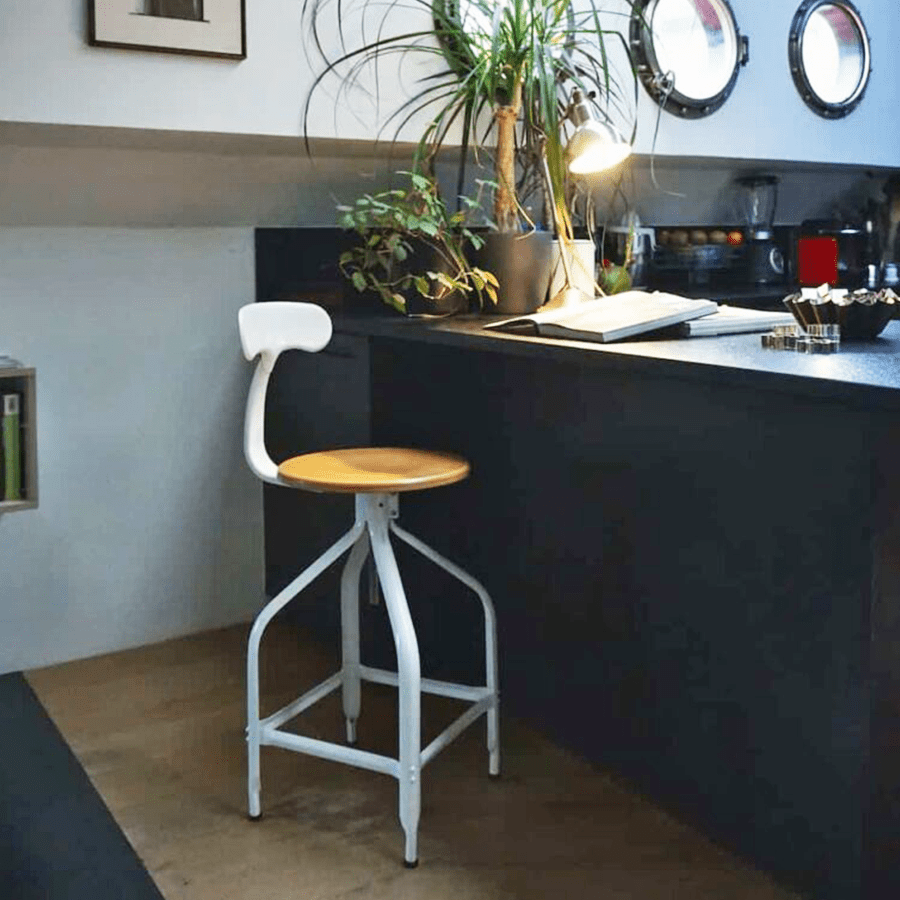 CHAISES NICOLLE DESSINATEUR TALL ADJUSTABLE SWIVEL CHAIR - DYKE & DEAN