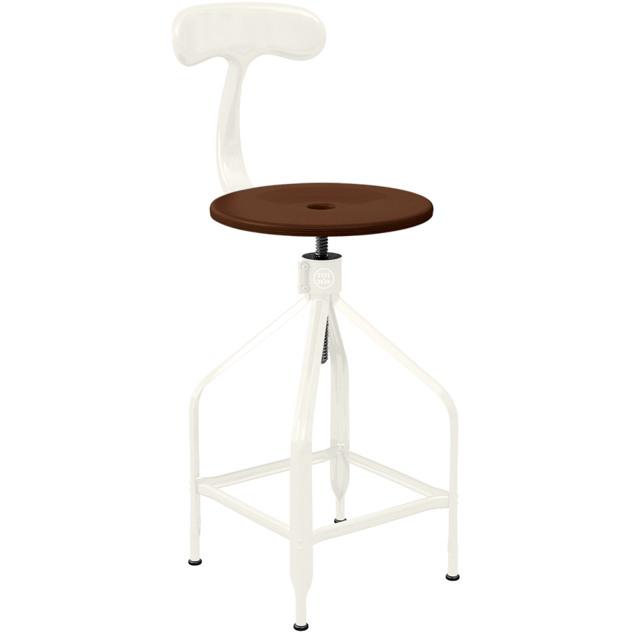 CHAISES NICOLLE DESSINATEUR TALL ADJUSTABLE SWIVEL CHAIR WOOD - DYKE & DEAN