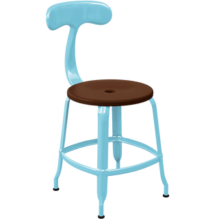 CHAISES NICOLLE METAL CHAIR WOOD 45 - DYKE & DEAN