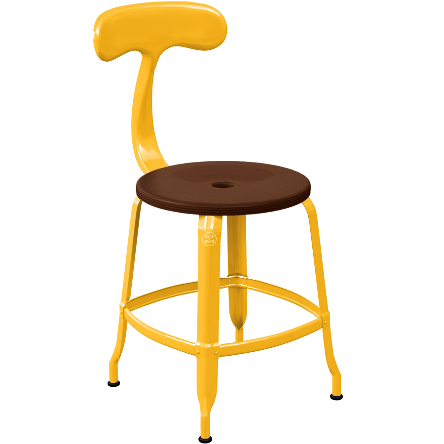 CHAISES NICOLLE METAL CHAIR WOOD 45 - DYKE & DEAN