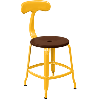 CHAISES NICOLLE METAL CHAIR WOOD 45 - DYKE & DEAN