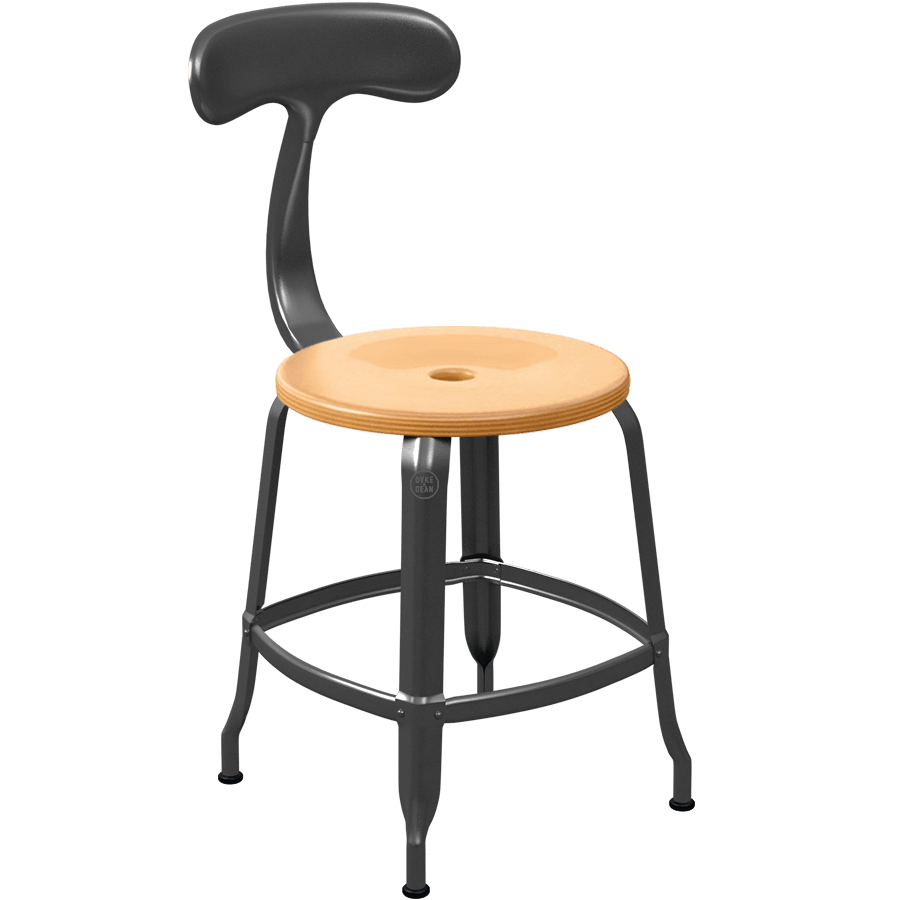 CHAISES NICOLLE METAL CHAIR WOOD 45 - DYKE & DEAN