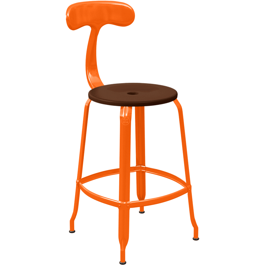 CHAISES NICOLLE METAL CHAIR WOOD 65 - DYKE & DEAN