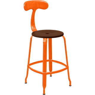 CHAISES NICOLLE METAL CHAIR WOOD 65 - DYKE & DEAN