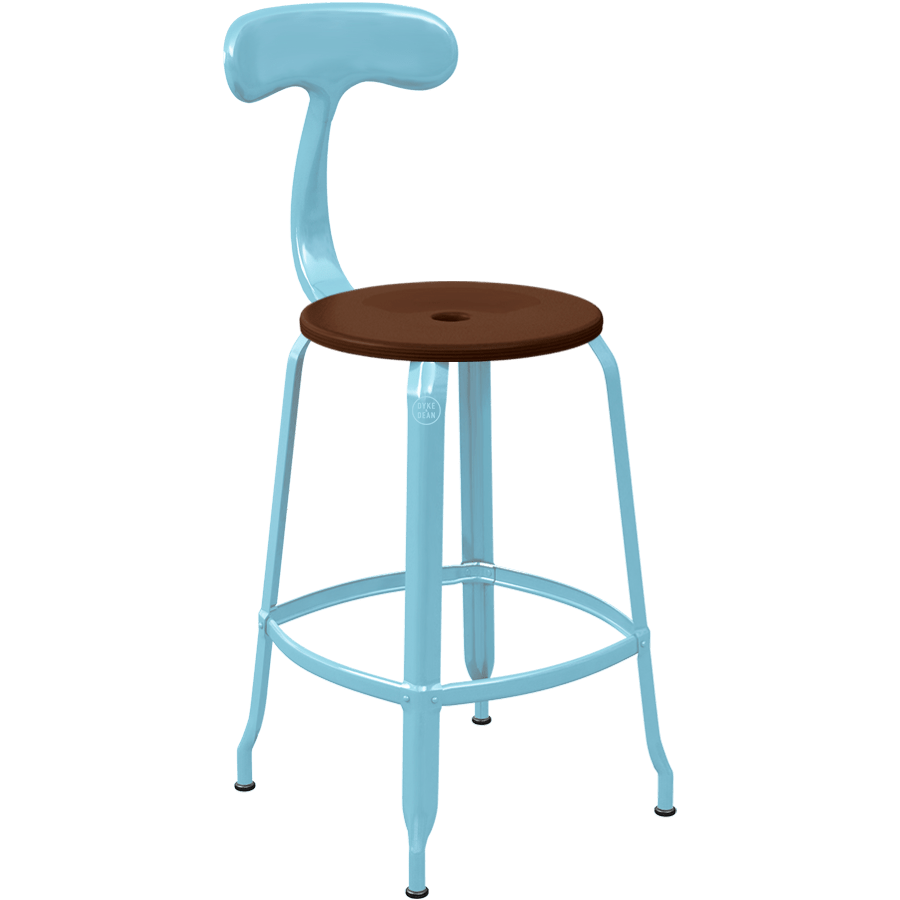 CHAISES NICOLLE METAL CHAIR WOOD 65 - DYKE & DEAN