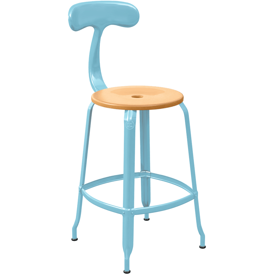 CHAISES NICOLLE METAL CHAIR WOOD 65 - DYKE & DEAN