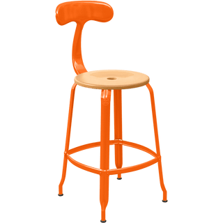CHAISES NICOLLE METAL CHAIR WOOD 65 - DYKE & DEAN