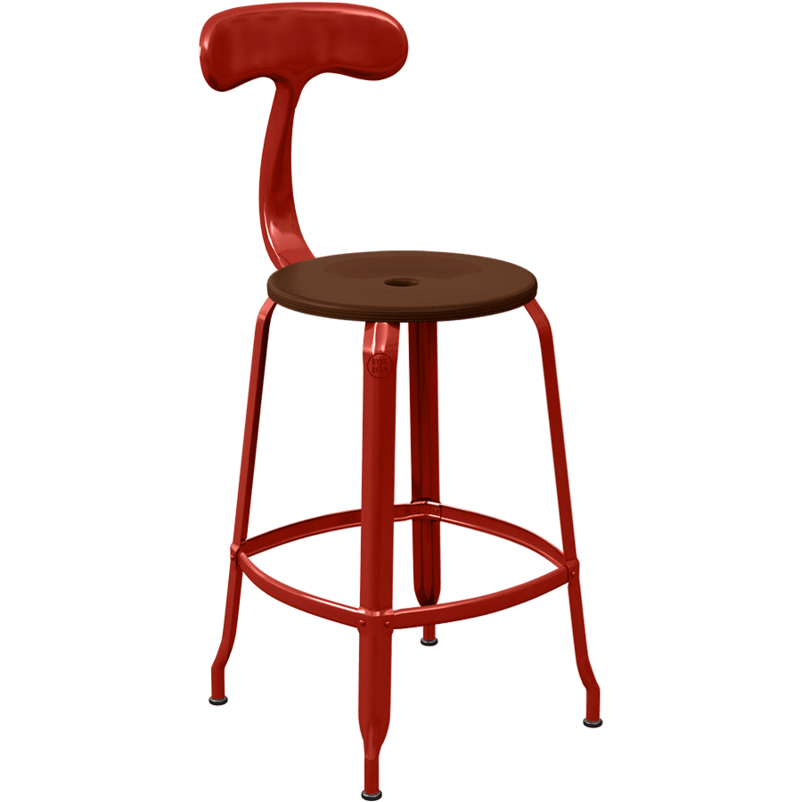 CHAISES NICOLLE METAL CHAIR WOOD 65 - DYKE & DEAN