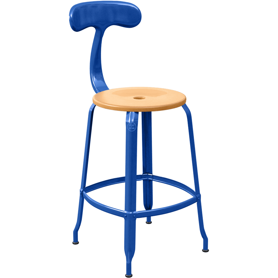 CHAISES NICOLLE METAL CHAIR WOOD 65 - DYKE & DEAN