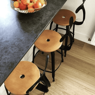 CHAISES NICOLLE METAL CHAIR WOOD 75 - DYKE & DEAN