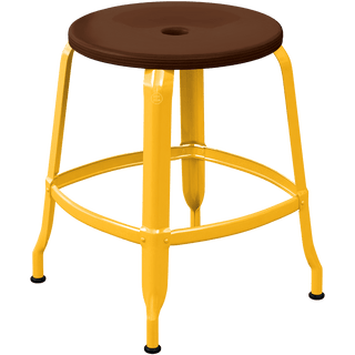 CHAISES NICOLLE METAL STOOL WOOD 45 - DYKE & DEAN