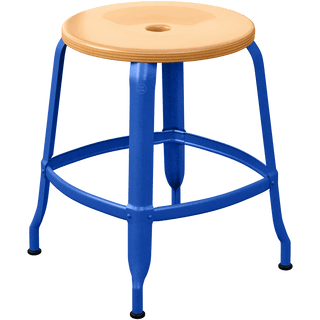 CHAISES NICOLLE METAL STOOL WOOD 45 - DYKE & DEAN