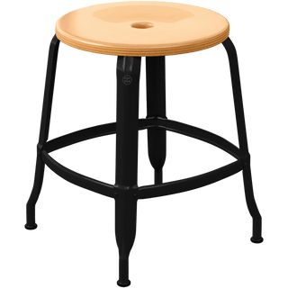 CHAISES NICOLLE METAL STOOL WOOD 45 - DYKE & DEAN