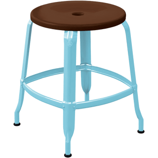 CHAISES NICOLLE METAL STOOL WOOD 45 - DYKE & DEAN