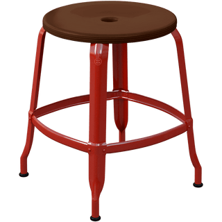 CHAISES NICOLLE METAL STOOL WOOD 45 - DYKE & DEAN