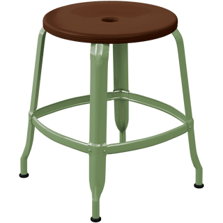 CHAISES NICOLLE METAL STOOL WOOD 45 - DYKE & DEAN