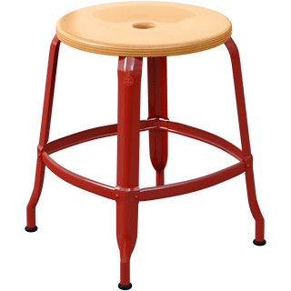 CHAISES NICOLLE METAL STOOL WOOD 45 - DYKE & DEAN