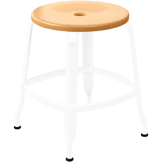 CHAISES NICOLLE METAL STOOL WOOD 45 - DYKE & DEAN