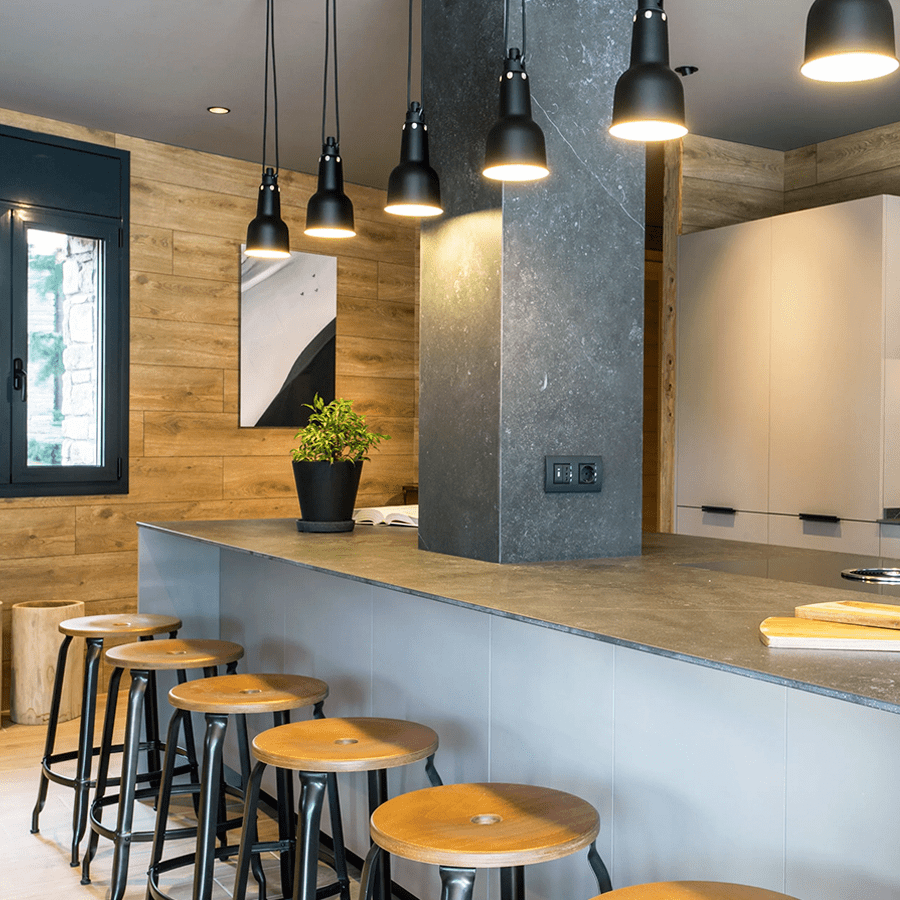 CHAISES NICOLLE METAL STOOL WOOD 60 - DYKE & DEAN