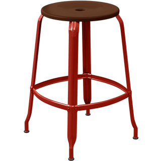 CHAISES NICOLLE METAL STOOL WOOD 65 - DYKE & DEAN