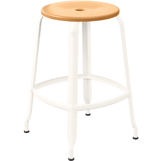 CHAISES NICOLLE METAL STOOL WOOD 65 - DYKE & DEAN