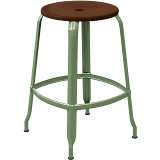 CHAISES NICOLLE METAL STOOL WOOD 65 - DYKE & DEAN