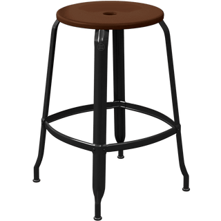 CHAISES NICOLLE METAL STOOL WOOD 65 - DYKE & DEAN