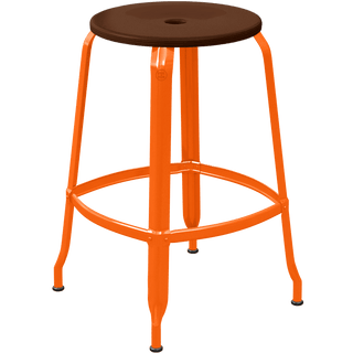 CHAISES NICOLLE METAL STOOL WOOD 65 - DYKE & DEAN