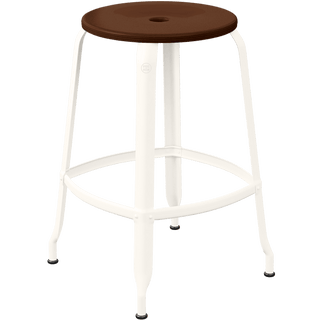 CHAISES NICOLLE METAL STOOL WOOD 65 - DYKE & DEAN