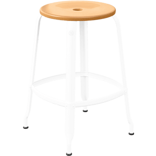 CHAISES NICOLLE METAL STOOL WOOD 65 - DYKE & DEAN