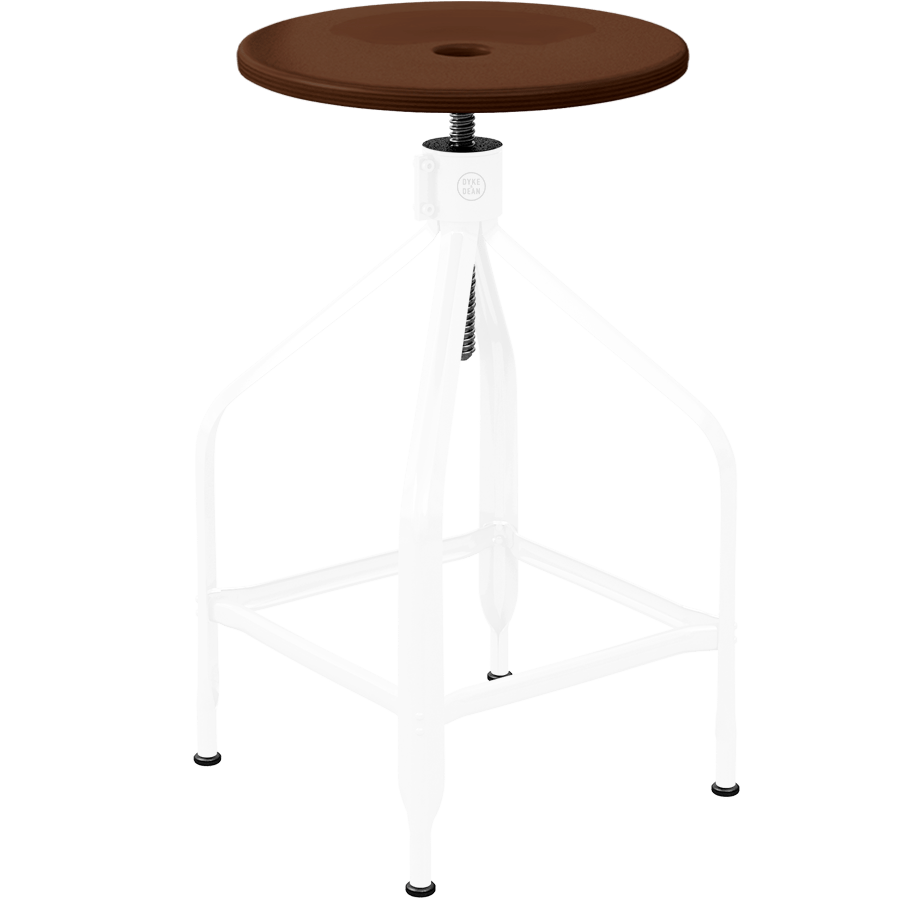 CHAISES NICOLLE TALL ADJUSTABLE SWIVEL STOOL WOOD - DYKE & DEAN