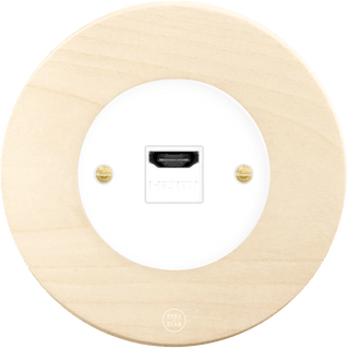 CLASSIC BEECHWOOD HDMI WHITE SOCKET - DYKE & DEAN