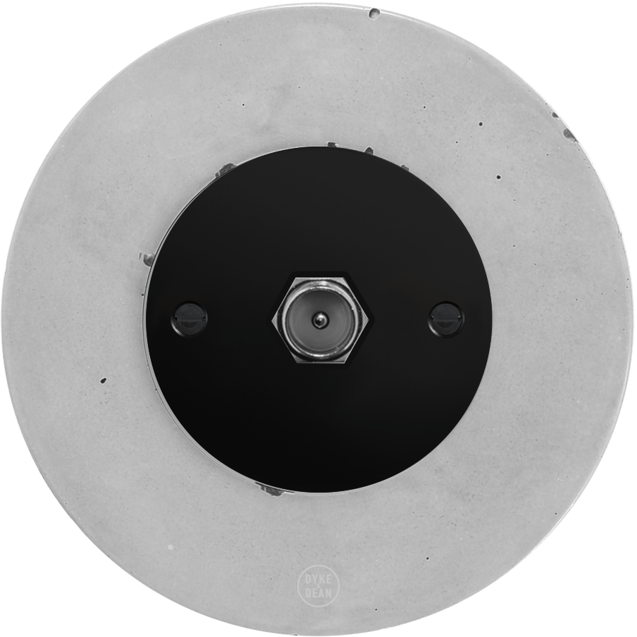 CLASSIC CONCRETE TV BLACK SOCKET - DYKE & DEAN