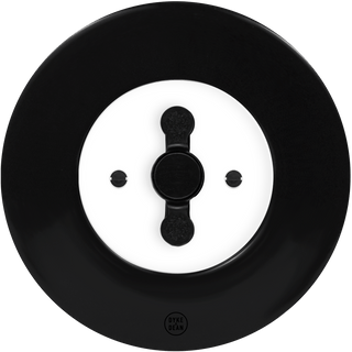 CLASSIC PORCELAIN ROUND ROTARY DOMINO SWITCH - DYKE & DEAN