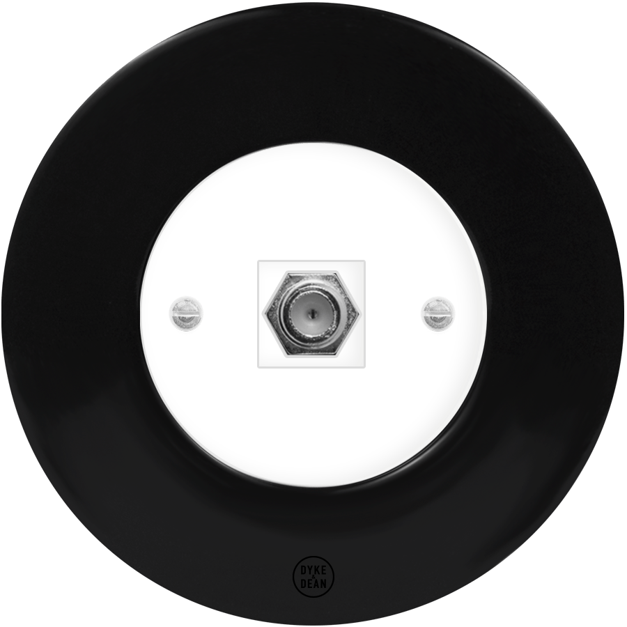 CLASSIC PORCELAIN SAT DOMINO SOCKET - DYKE & DEAN