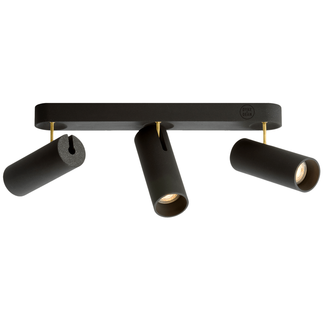 CONCRETE ADJUSTABLE 3 CEILING SPOT LIGHT - DYKE & DEAN