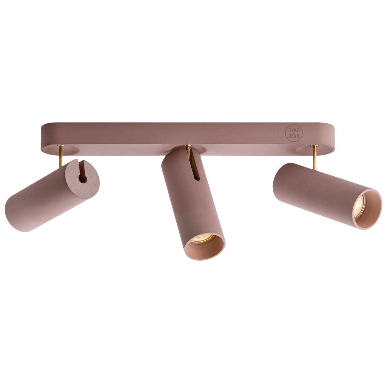 CONCRETE ADJUSTABLE 3 CEILING SPOT LIGHT - DYKE & DEAN