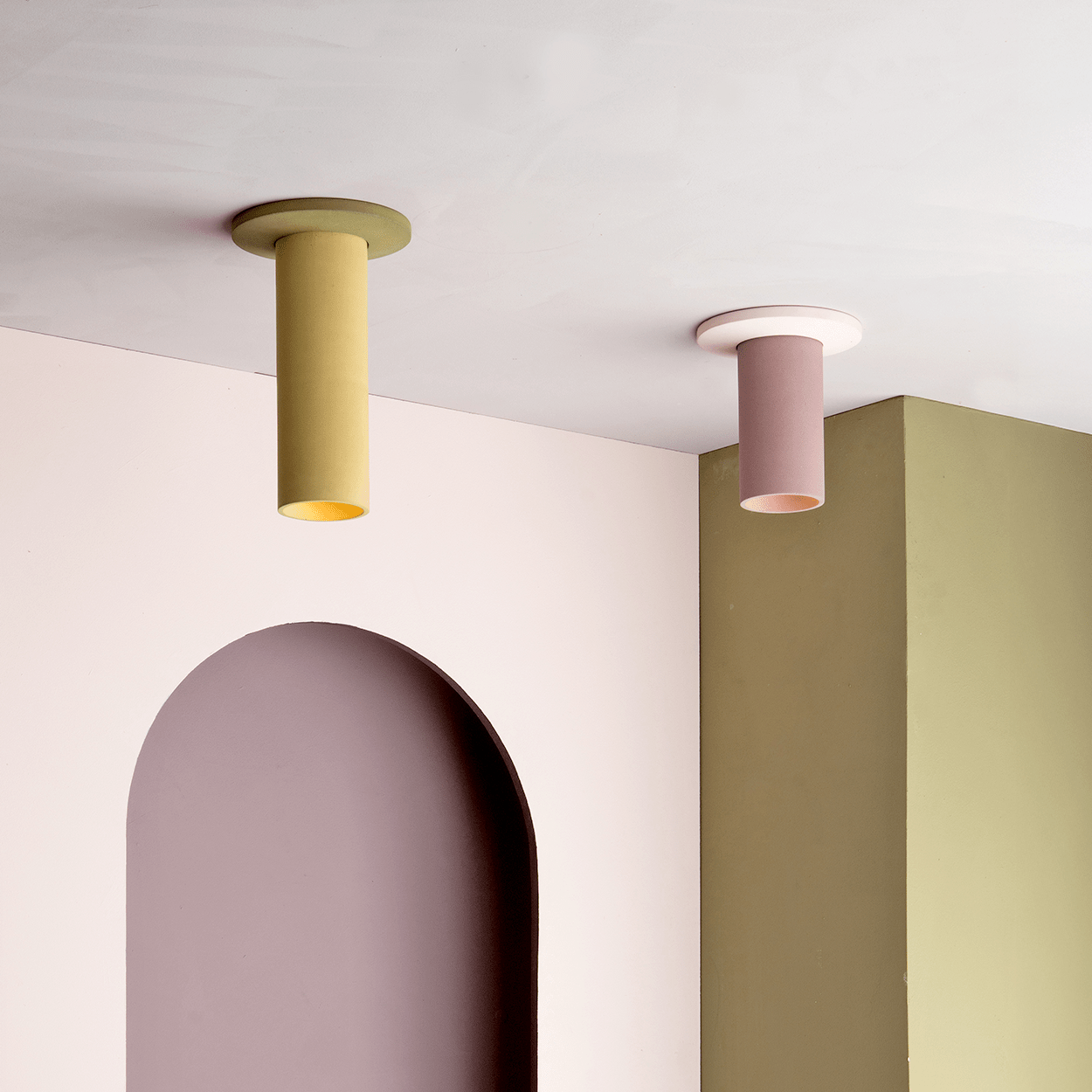 CONCRETE SHORT FIXED SPOT LIGHT MIX COLOUR - DYKE & DEAN