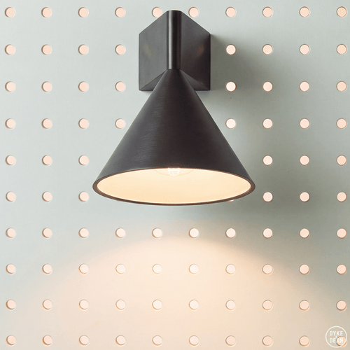 CONICAL UP DOWN WALL LIGHT BLACK ALUMINIUM - DYKE & DEAN
