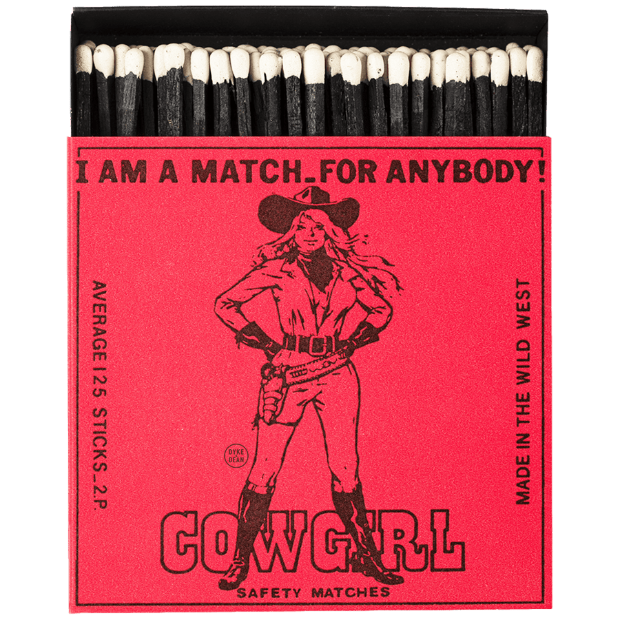 COWGIRL LUXURY SAFETY MATCHES - DYKE & DEAN