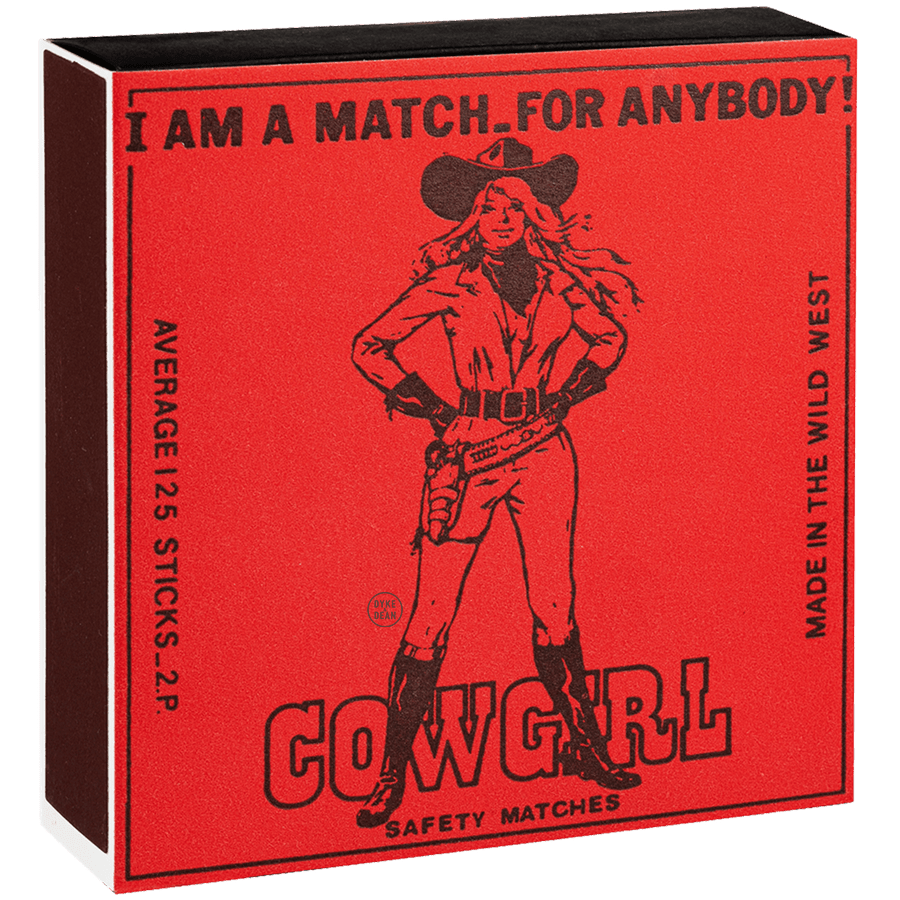 COWGIRL LUXURY SAFETY MATCHES - DYKE & DEAN