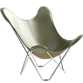 CUERO BUTTERFLY CHAIR CHROME FRAME - DYKE & DEAN