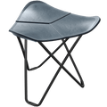 CUERO FLYING GOOSE STOOL BLACK FRAME - DYKE & DEAN