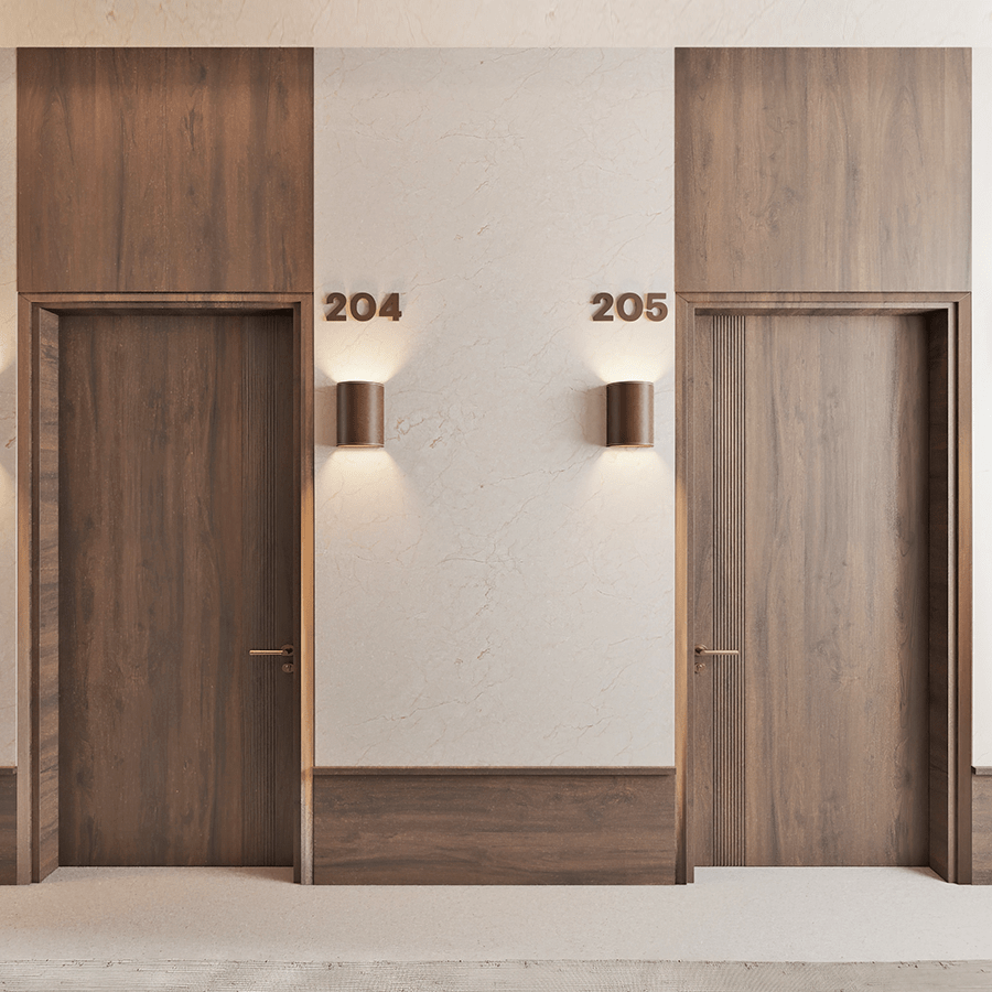 CUERO LEATHER E27 WALL LIGHT LARGE CRUDE NATURE - DYKE & DEAN