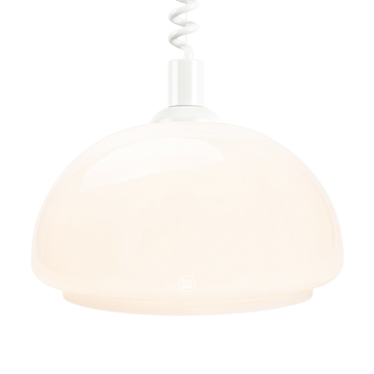 DOME OPALINE RETRACTABLE CORD LIGHT SMALL - DYKE & DEAN