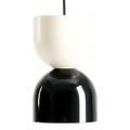 DOME PENDANT DISC LIGHT CREAM BLACK - DYKE & DEAN